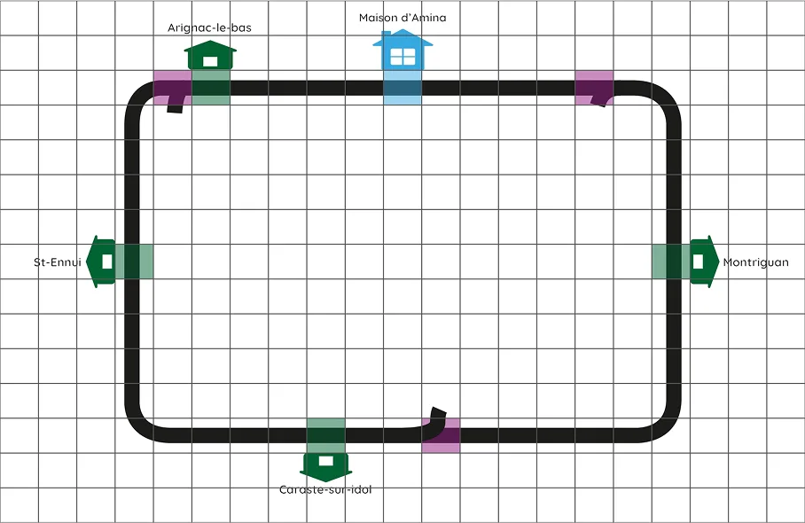 “Boardgame” created for the paper playtests of ‘Round the Valley